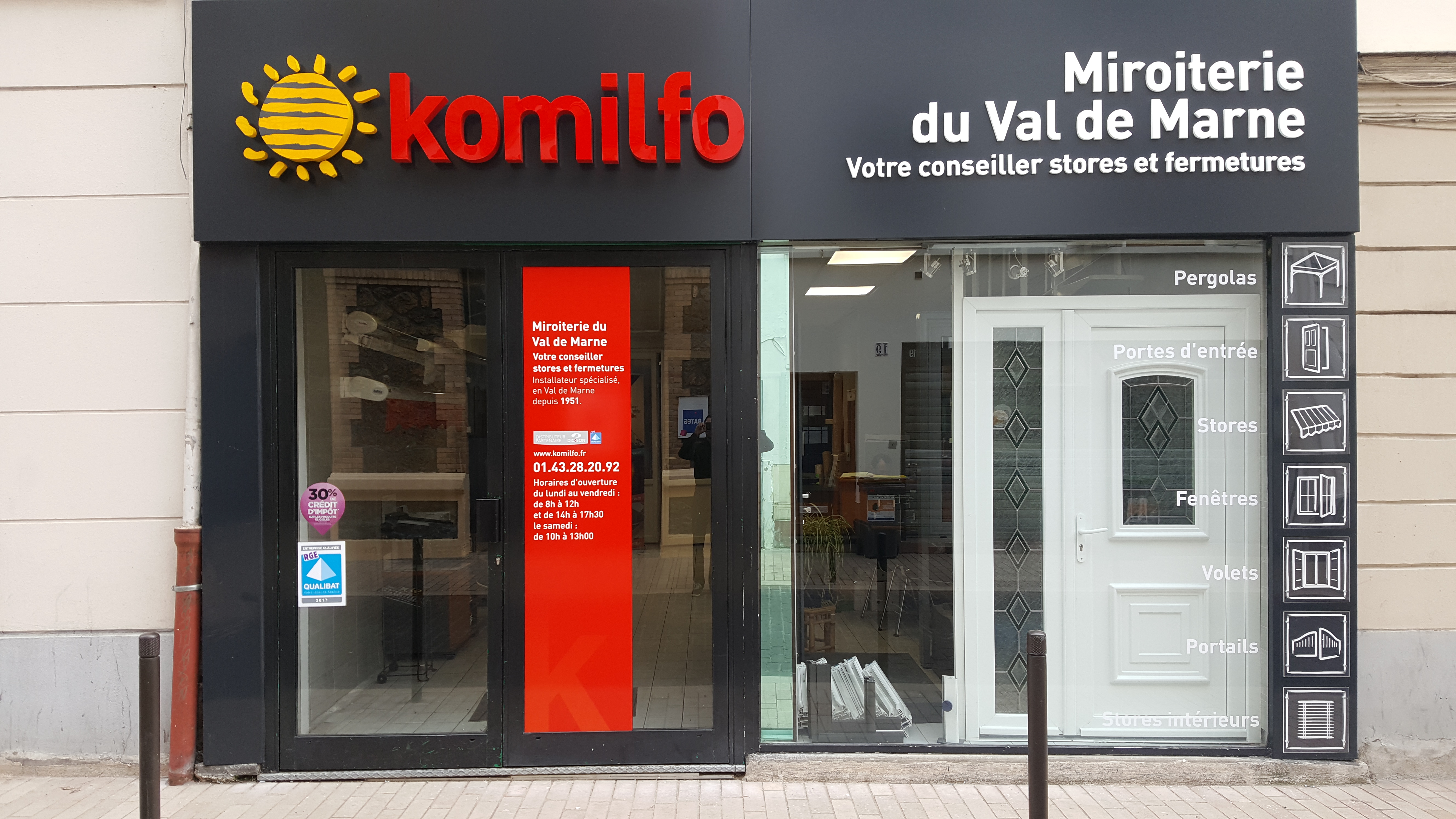 magasin Miroiterie du Val de Marne / Komilfo à Vincennes